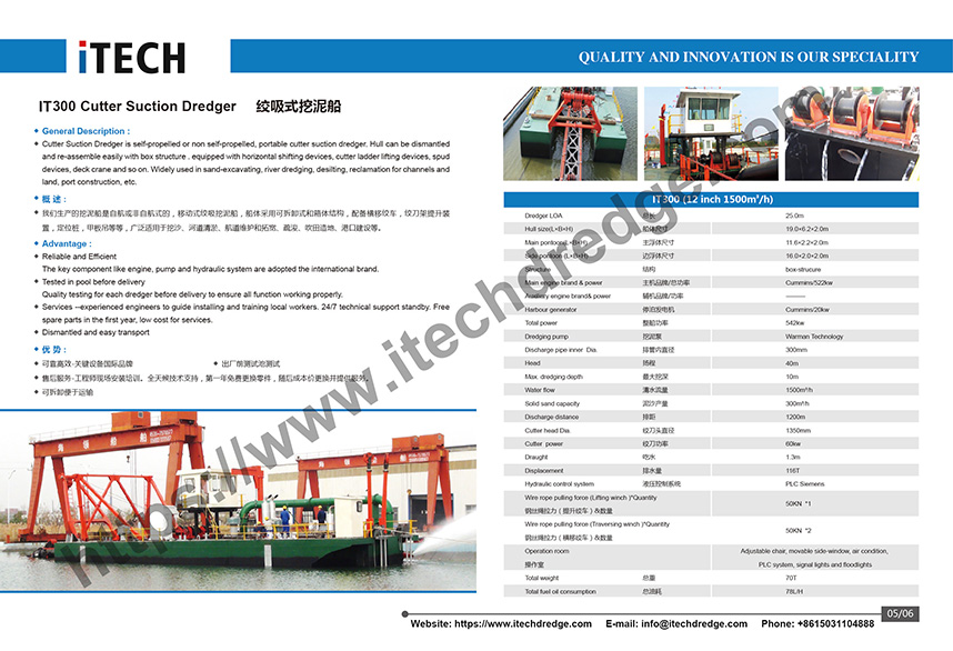 Cutter Suction Dredger Specification