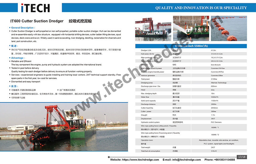 Cutter Suction Dredger Chart